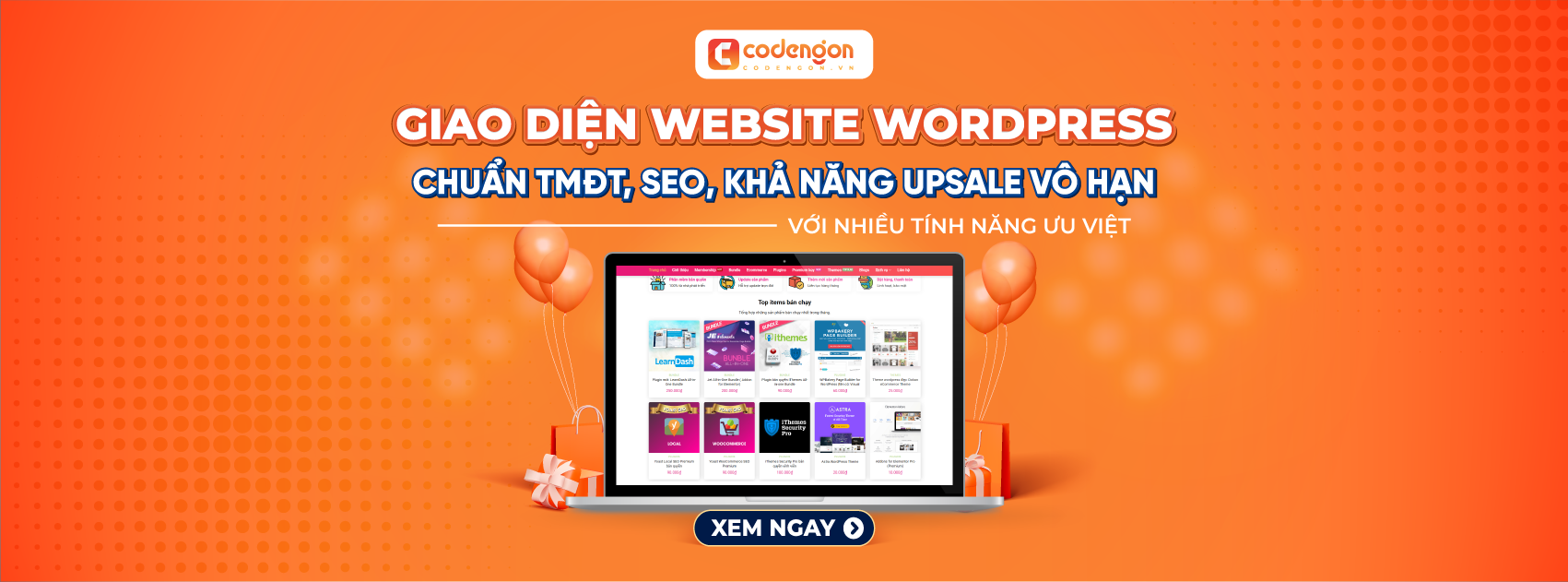 Mẫu Website Theme WordPress Chợ Phần Mềm