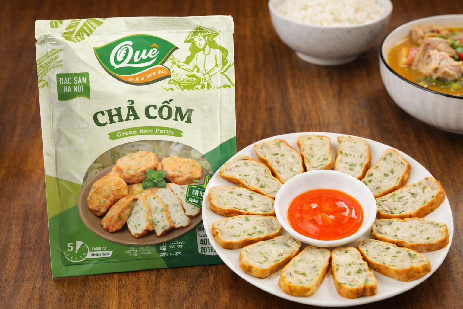 Chả cốm – Hương vị Hà Nội truyền thống nay có thể thưởng thức tại nhà