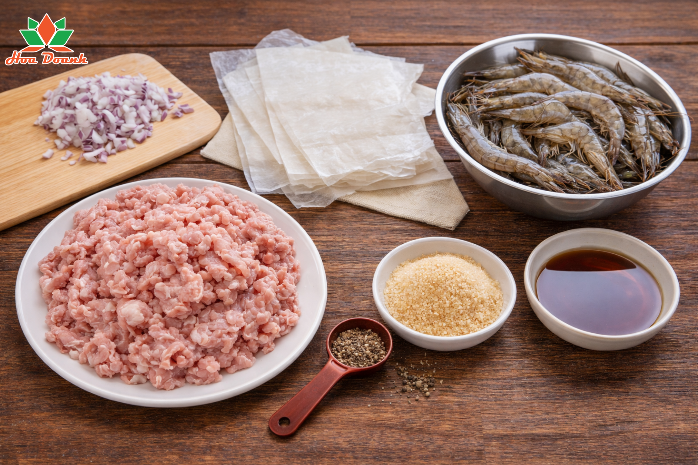 Nguyên liệu cuốn chả ram