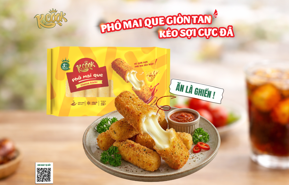 phô mai que Hoa Doanh là lựa chọn được nhiều người tin dùng nhờ sự tiện lợi và hương vị hấp dẫn. 