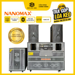 COMBO CHÍNH HÃNG Loa Điện Nanomax Pro 369 + 2 Full Nanomax CK369 Pro + Sub Điện 5 Tấc Nanomax P369 – Công Suất Cực Đại