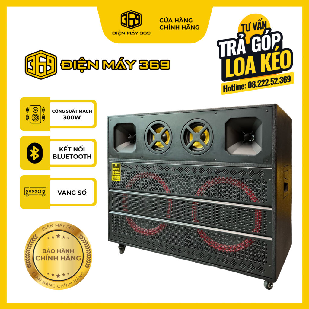 Loa Kéo 4 Tấc Đôi ( Bass 40 Đôi ) 3 Đường Tiếng - DP-S300 New