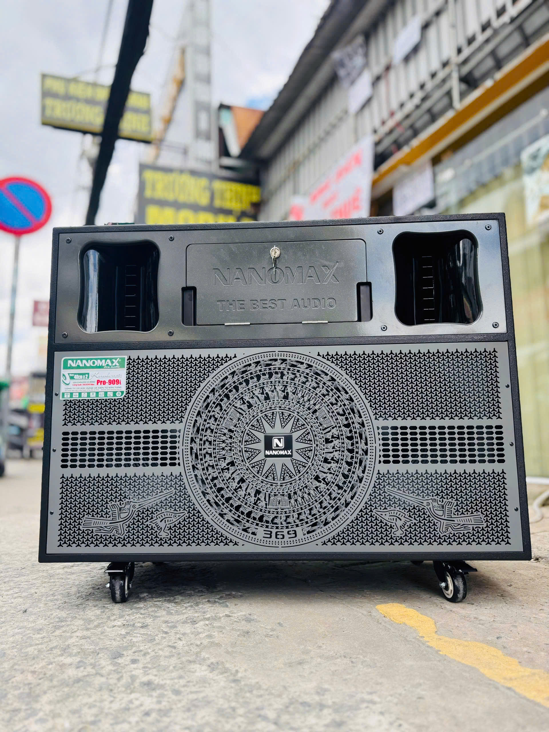 Loa Điện NANOMAX PRO-909i Phiên Bản Lưới Trống Đồng