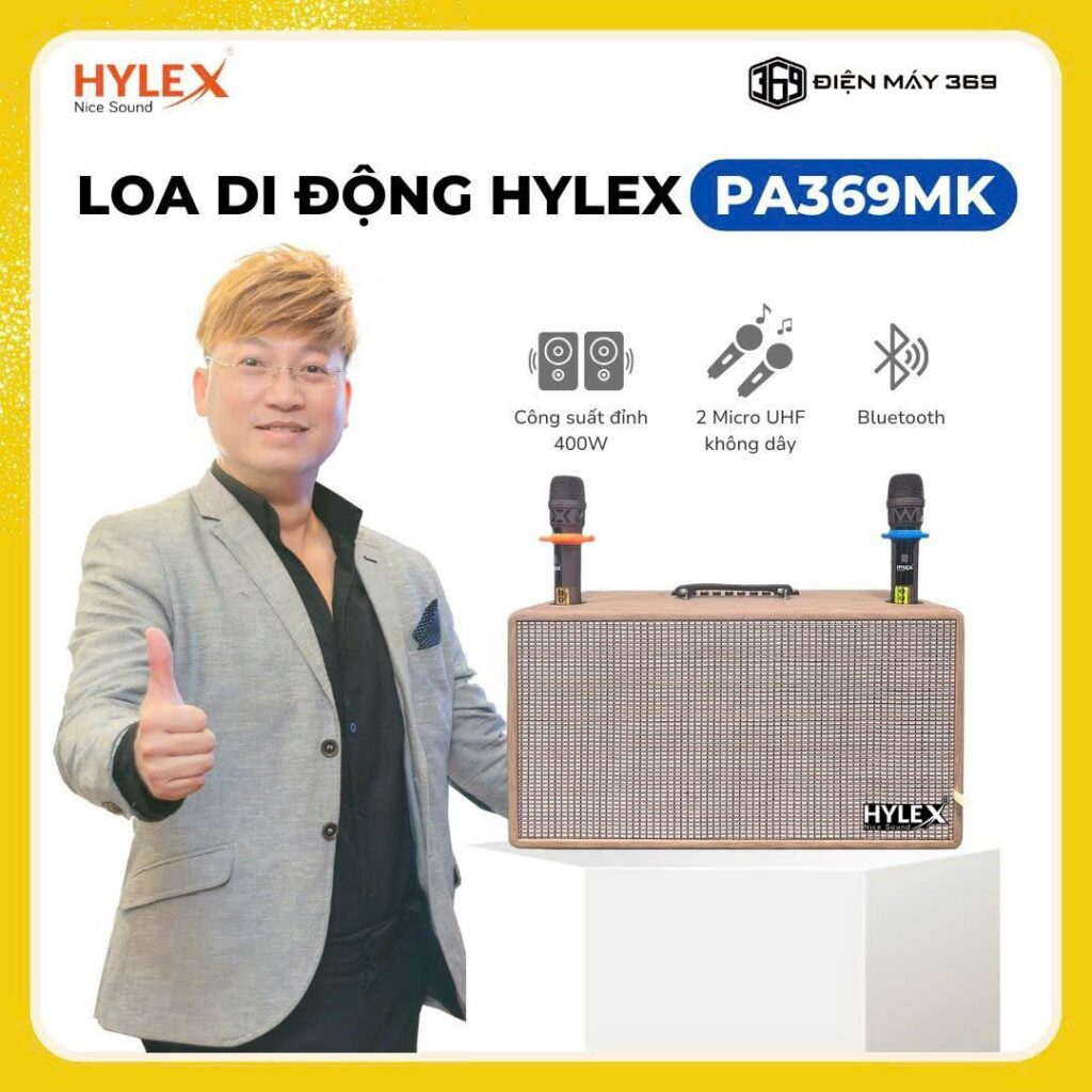 Loa Xách Tay Công Suất Lớn HYLEX PA369MK