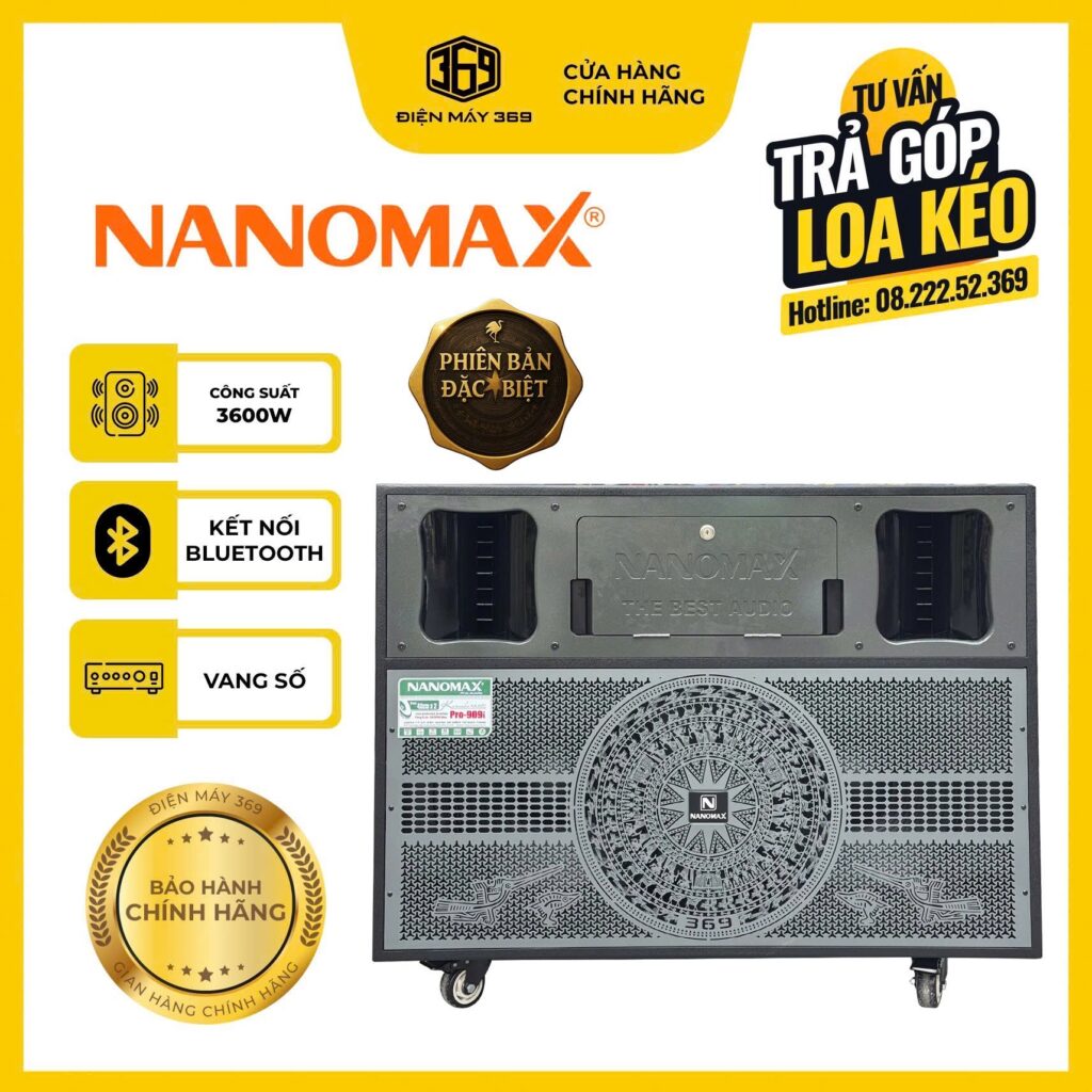 Loa Điện NANOMAX PRO-909i Phiên Bản Lưới Trống Đồng