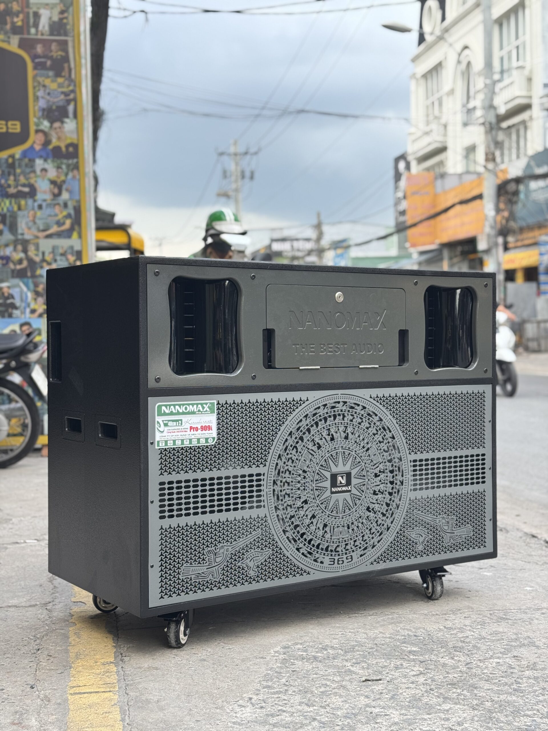Loa Điện Chính Hãng Nanomax Pro 909i Phiên Bản Lưới Trống Đồng