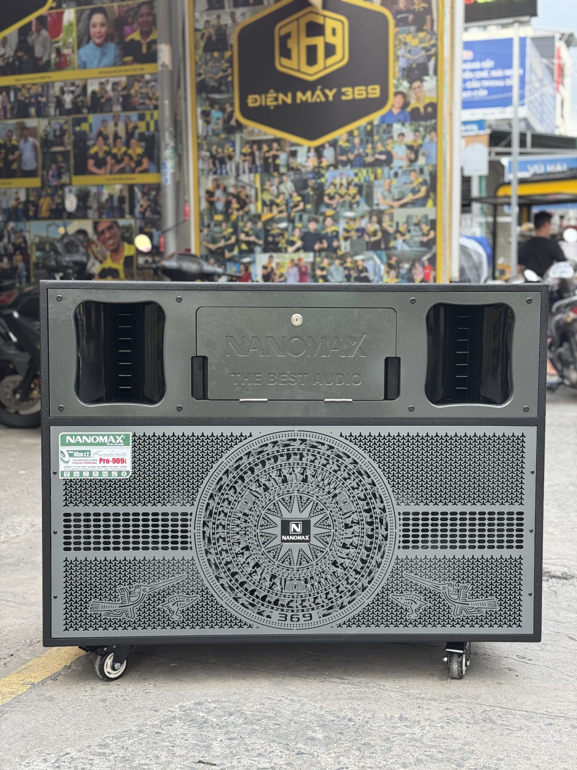 Loa Điện Chính Hãng Nanomax Pro 909i Phiên Bản Lưới Trống Đồng