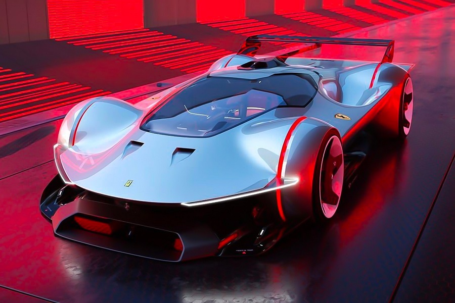 Ferrari Vision GT tem V6 de 1.030 cv para acelerar… no Gran Turismo