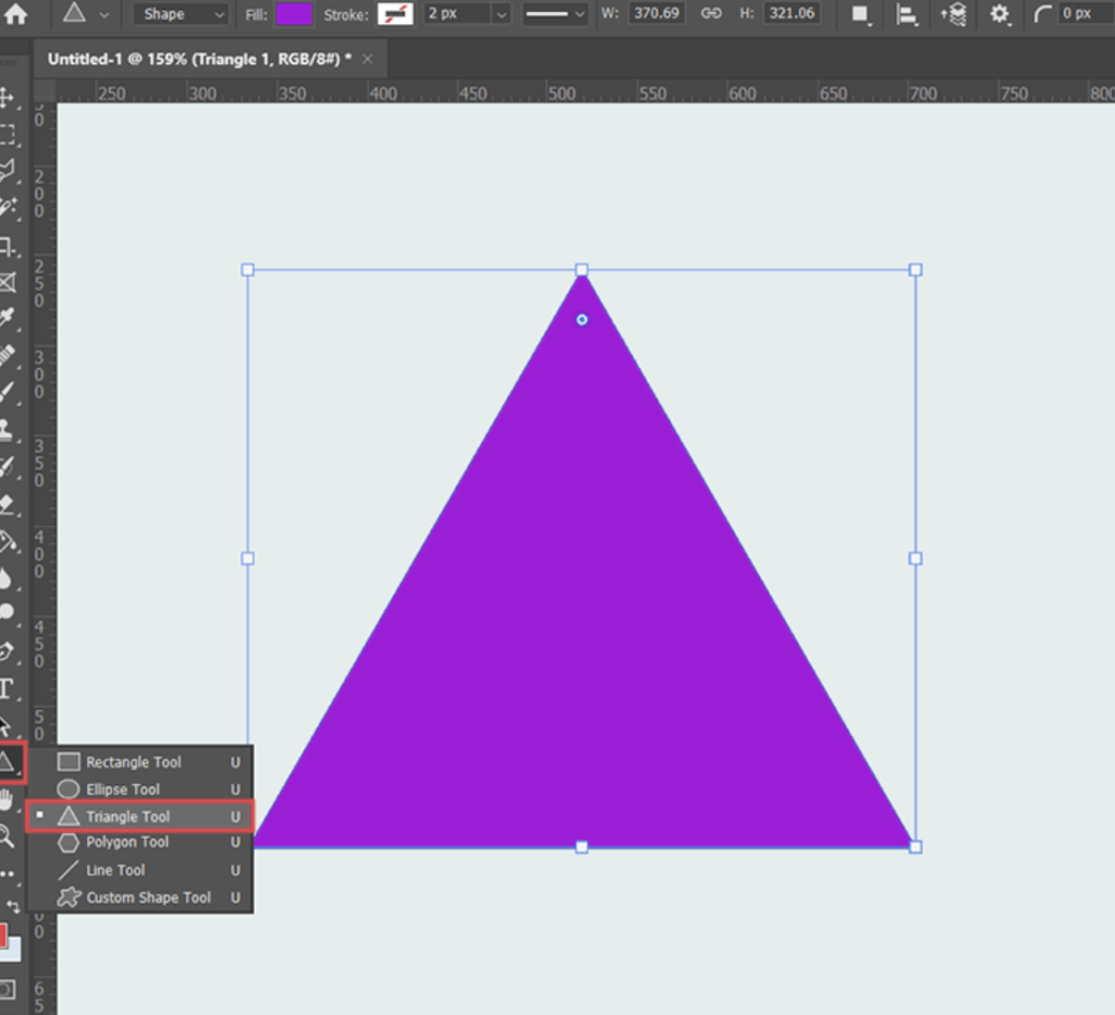 Hướng dẫn cách vẽ hình tam giác trong photoshop? Hướng dẫn cách vẽ hình tam giác trong photoshop?
