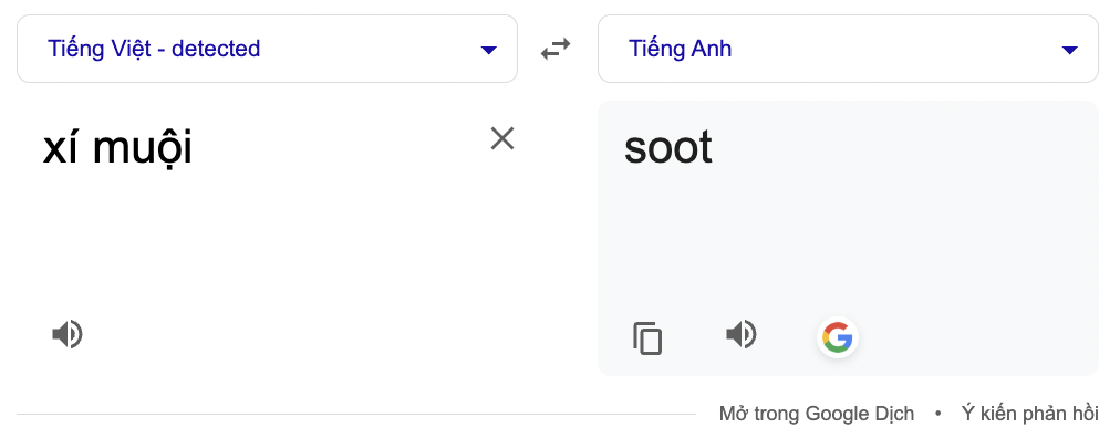 Xí muội tiếng Anh là gì?