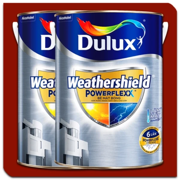 Sơn Ngoại Thất Siêu Cao Cấp Dulux Weathershield Powerflexx GJ8B Bề Mặt Bóng 5L