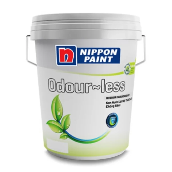 Sơn nội thất Nippon Odour-Less Chùi Rửa Vượt Trội 18L (Màu Trắng)