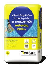 Keo chống thấm gốc xi măng 2 thành phần Weberdry 2Kflex 25Kg - Bộ