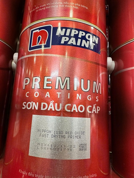 SƠN DẦU NIPPON 1150 RED OXIDE F/D PRIMER 5L - Lon