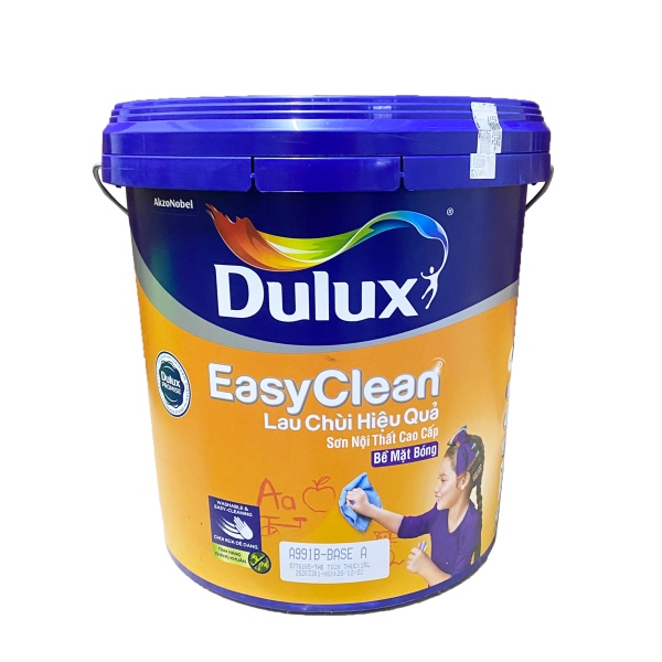 Dulux Nội thất EasyClean Bóng Base A (A991B) 18L - Thùng