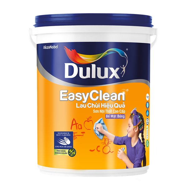 Dulux Nội thất EasyClean Bóng Base A (A991B) 5L - Lon