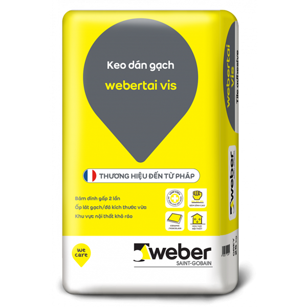 Keo dán gạch Weber Tai Vis 25kg - Bao