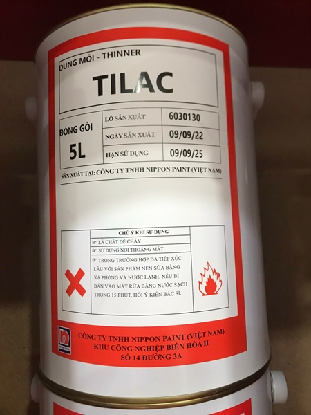 DUNG MÔI THINNER TILAC 18L - THÙNG