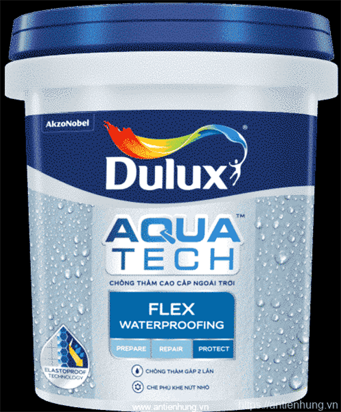 Sơn Chống Thấm ngoại thất Aquatech Flex WP 6kg - LON