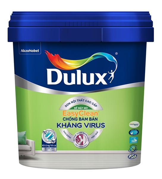 Dulux EasyClean Chống Bám Bẩn-Kháng Vius E016M base A 5L - LON