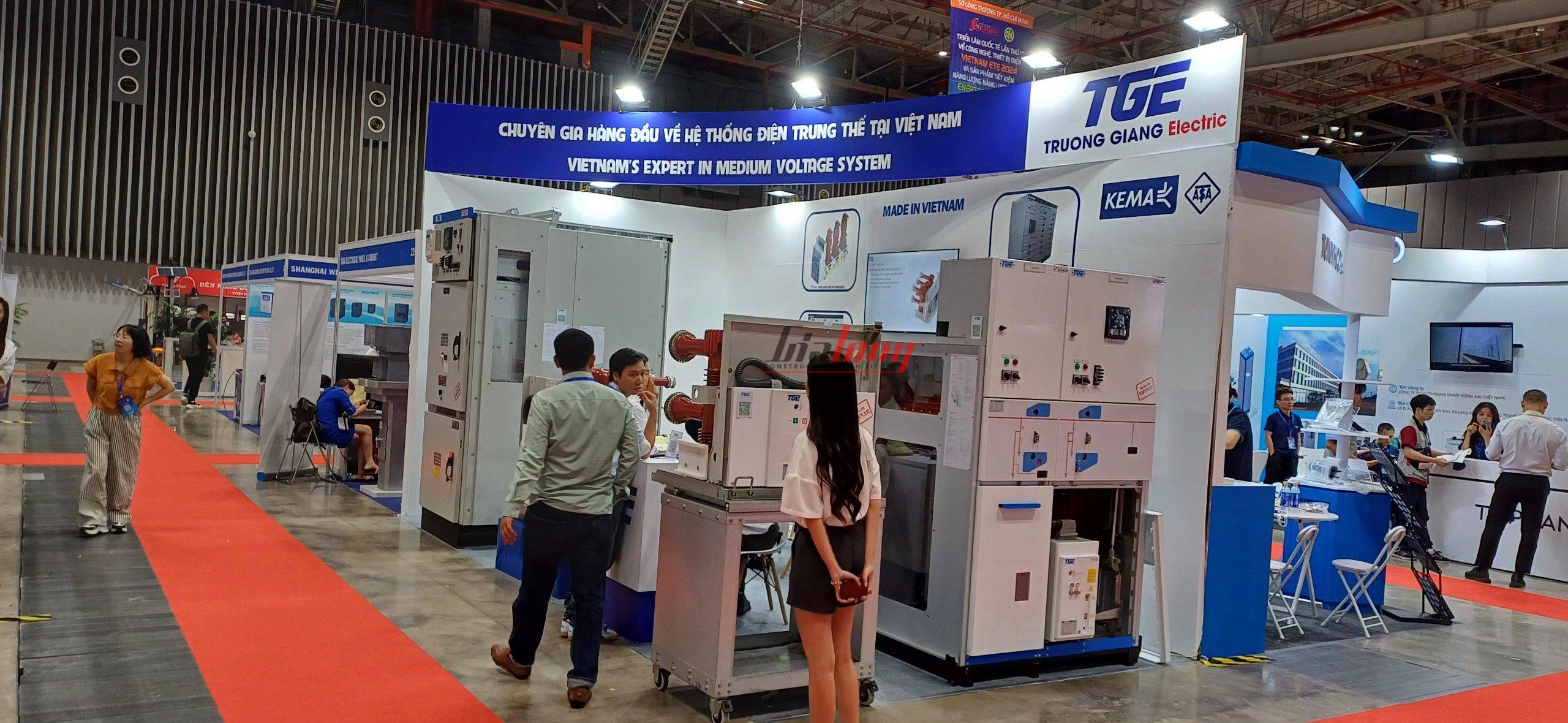 Gian hàng tại triển lãm được thi công bởi Gia Long