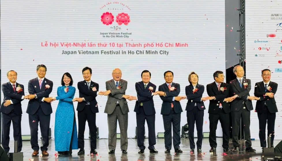 Các đại biểu tại Lễ hội Việt - Nhật lần thứ 10 năm 2025