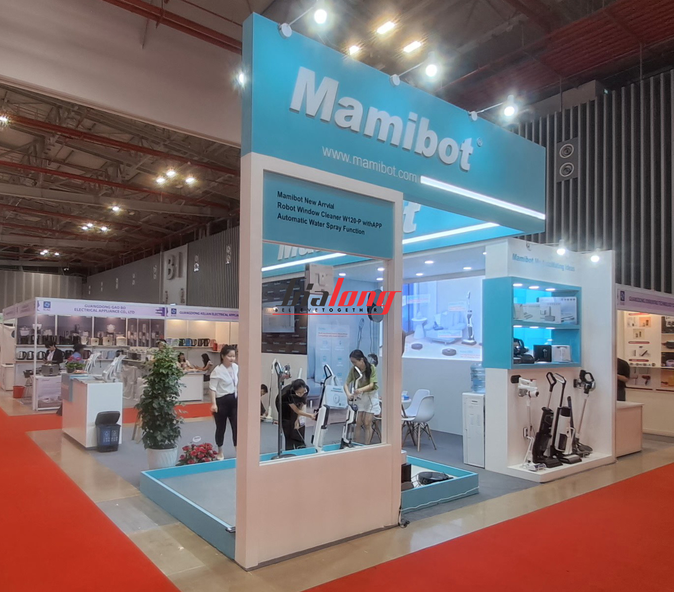 Mamibot booth at IEAE exhibition was constructed by Gia Long