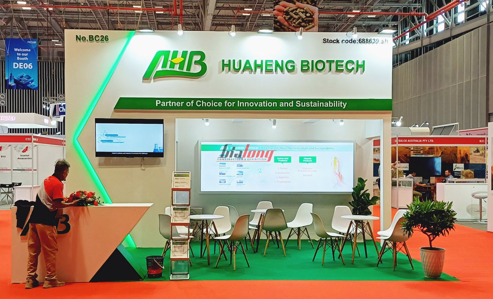 The booth was completed by Gia Long