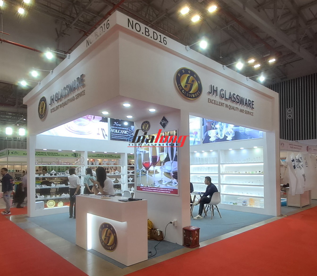 Booth at IEAE exhibition was constructed by Gia Long
