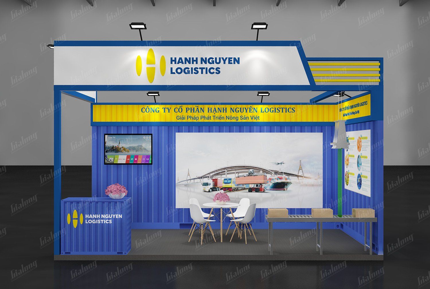 Exhibition booth design done by Gia Long