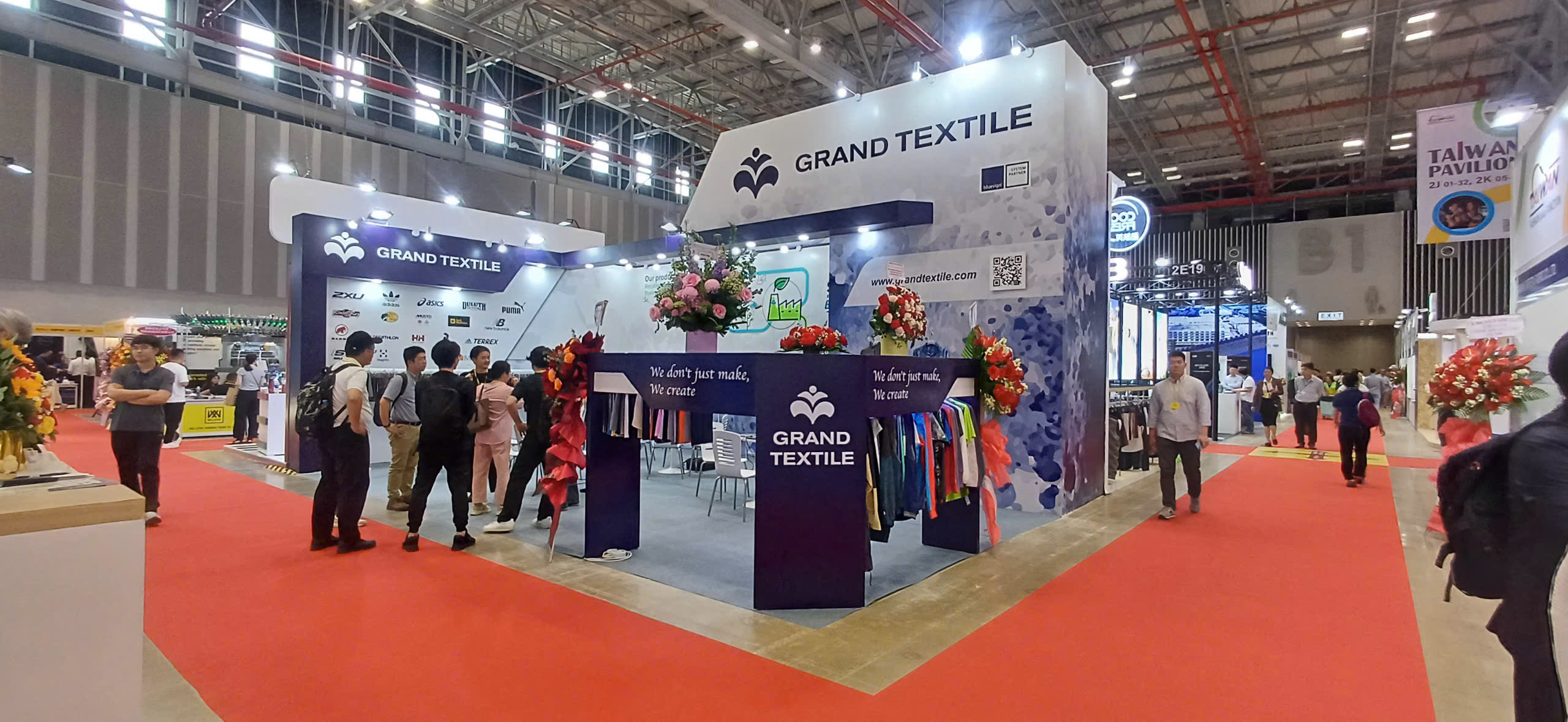 Gian hàng tại triển lãm SaigonTex được thi công thực hiện bởi Gia Long