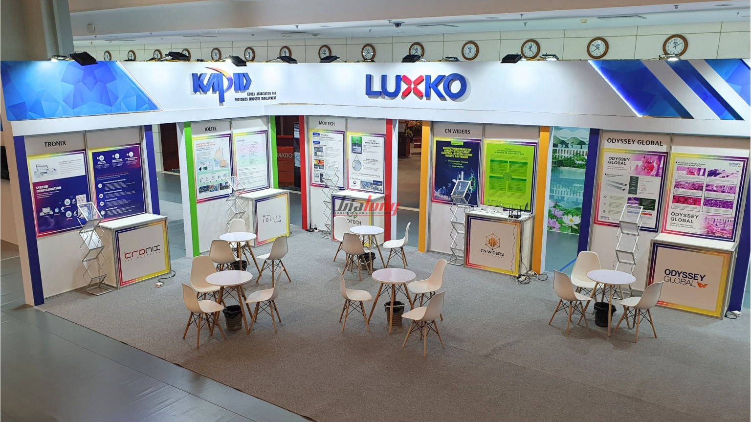 Exhibition booth completed by Gia Long