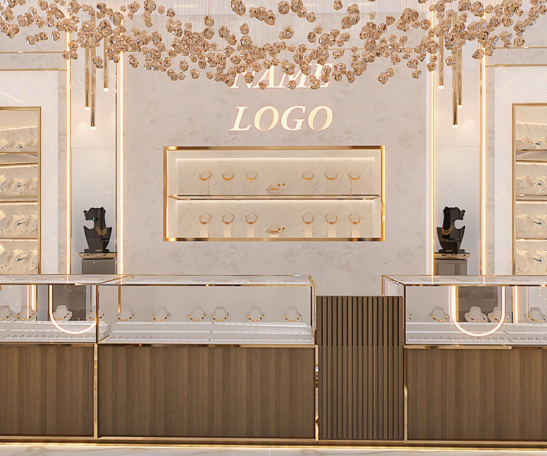 Mẫu thiết kế tiệm vàng sang trọng, thịnh hạnh nhất - Mẫu 10 Mẫu thiết kế tiệm vàng sang trọng, thịnh hạnh nhất - Mẫu 10