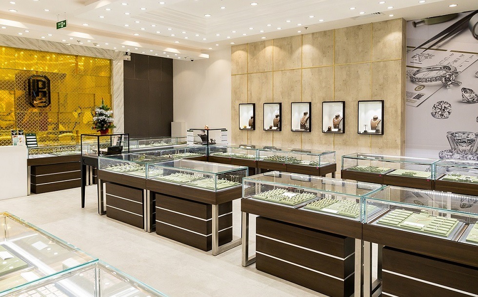 Mẫu thiết kế tiệm vàng sang trọng, thịnh hạnh nhất - Mẫu 9 Mẫu thiết kế tiệm vàng sang trọng, thịnh hạnh nhất - Mẫu 9