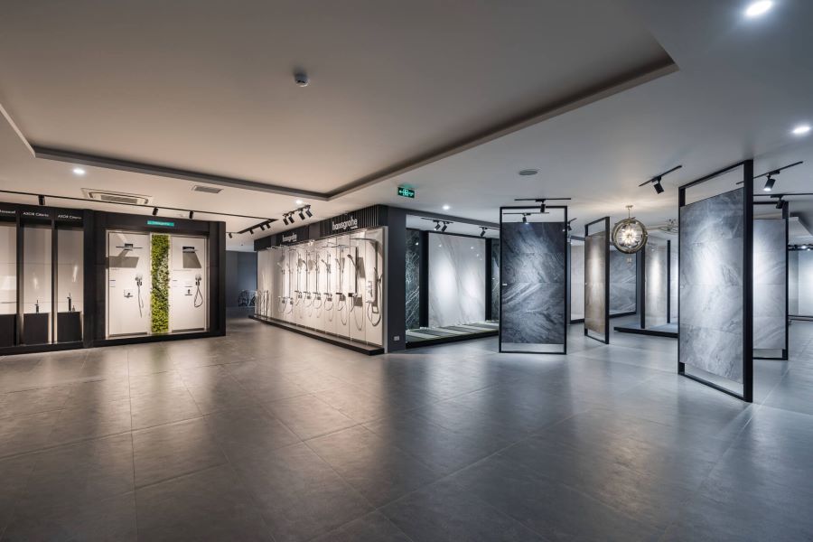 Mẫu thiết kế showroom gạch ốp lát với không gian mở - Mẫu 2 Mẫu thiết kế showroom gạch ốp lát với không gian mở - Mẫu 2