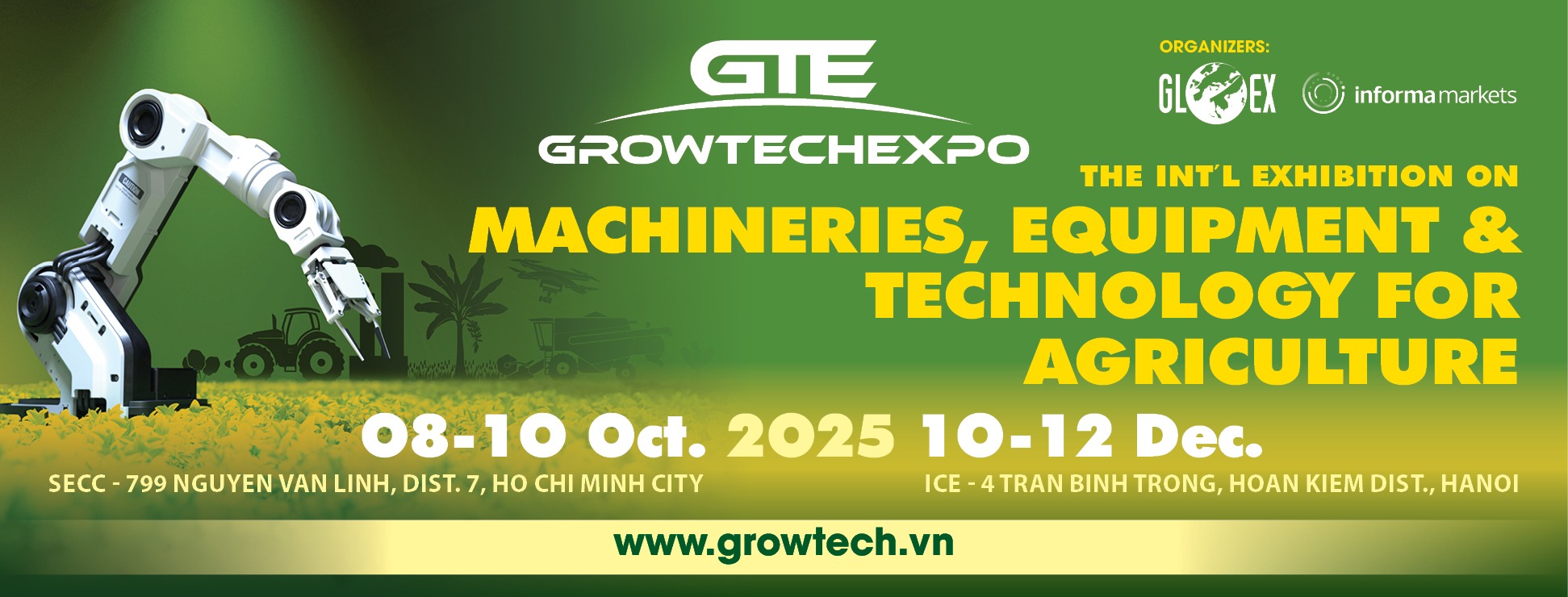 Growtech Vietnam là một trong các triển lãm nông nghiệp Hà Nội Growtech Vietnam là một trong các triển lãm nông nghiệp Hà Nội