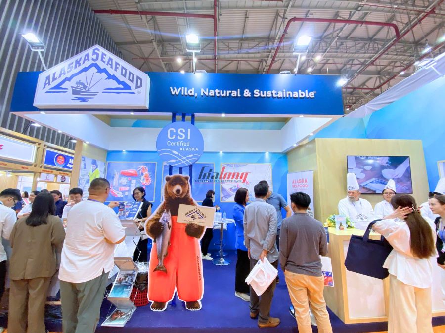 Gian hàng Gia Long đã thiết kế và thi công tại triển lãm Vietfish 2025