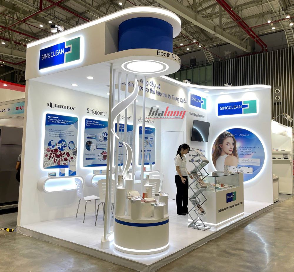 Gian hàng Gia Long thiết kế tại triển lãm Y khoa