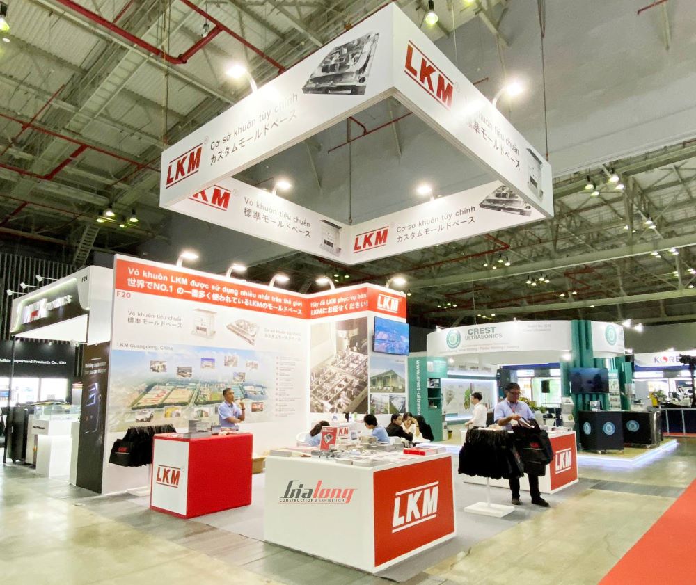 Gian hàng Gia Long đã thiết kế và thi công hoàn thiện Gian hàng Gia Long đã thiết kế và thi công hoàn thiện