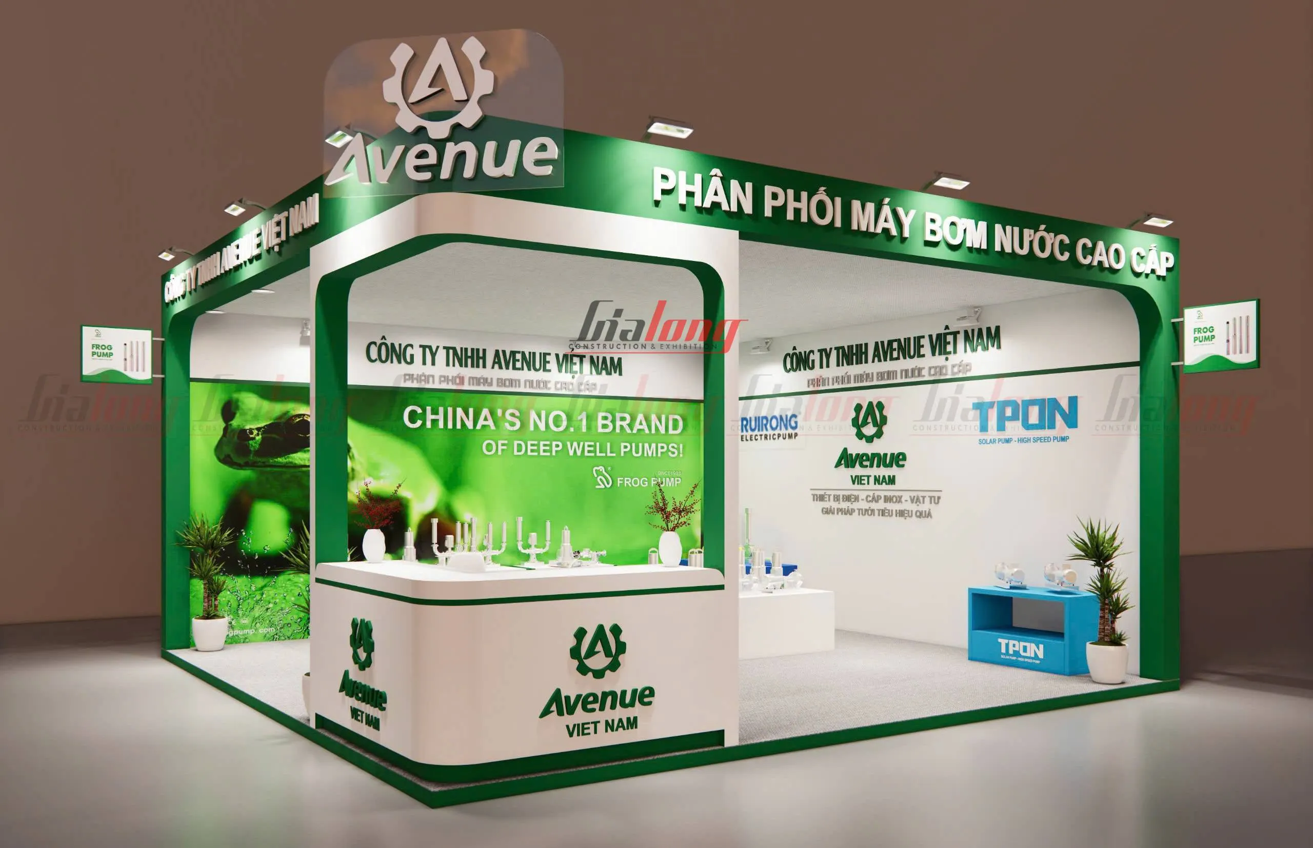 Dịch vụ thiết kế và thi công gian hàng từ Gia Long tại hội chợ EWEC Đà Nẵng 2025