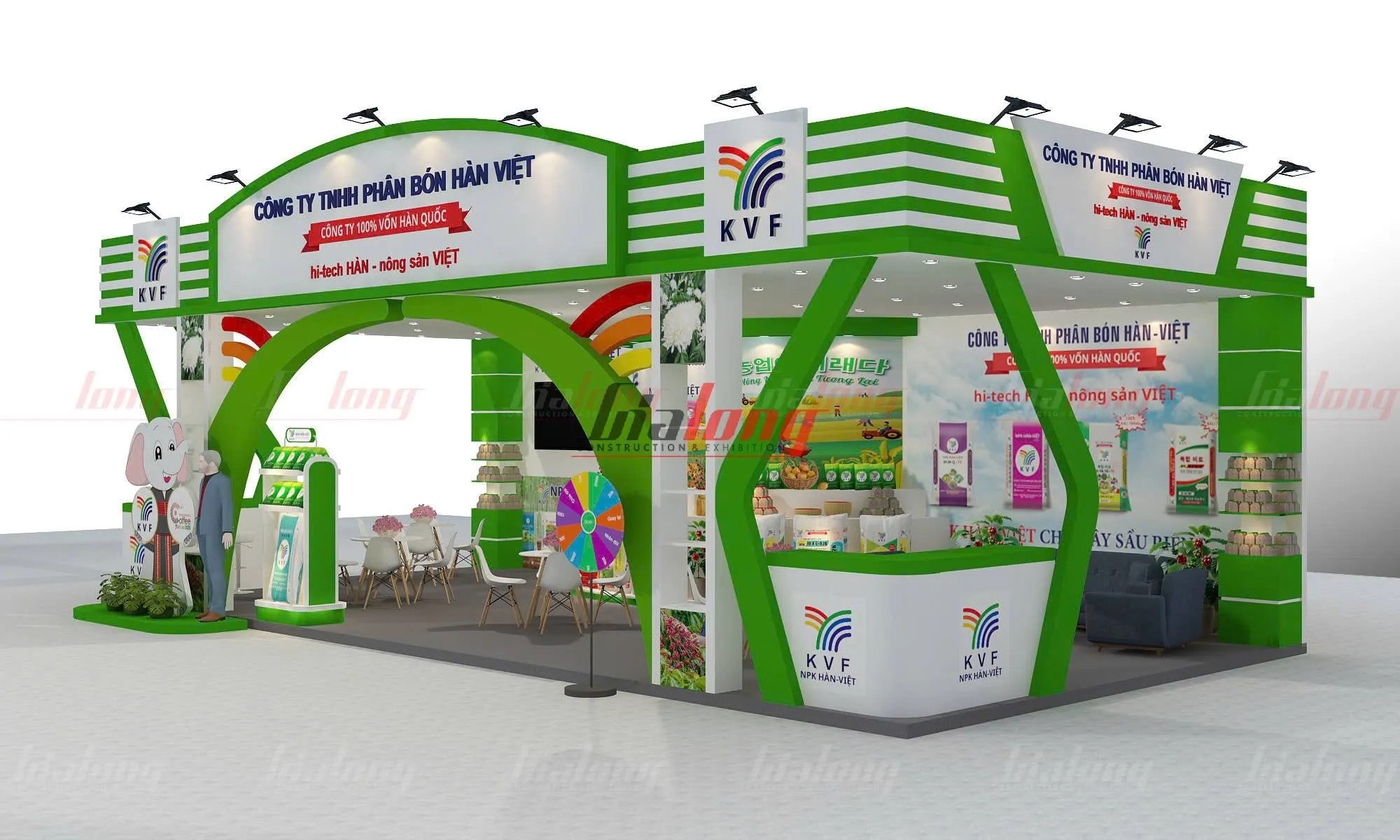 Gia Long đã thiết kế và thi công gian hàng thuộc nhiều lĩnh vực