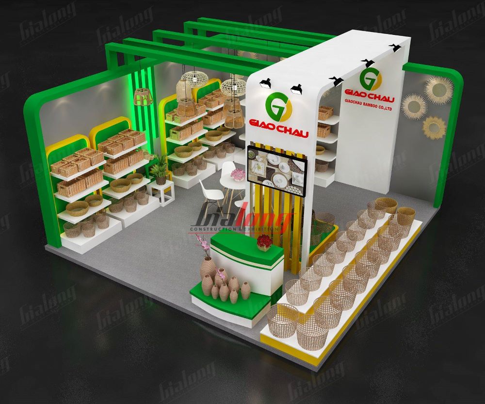 Hình ảnh gian hàng Gia Long thiết kế trong triển lãm quốc tế Vifa Expo