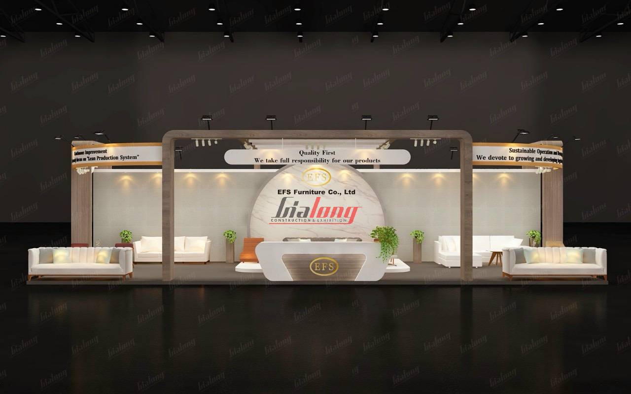 Gia Long is the design unit of the Lifestyle Vietnam fair booth design