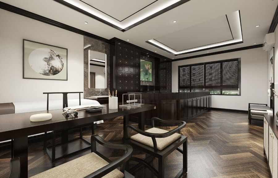 Một số mẫu thiết kế phòng khám đông y 2 Một số mẫu thiết kế phòng khám đông y 2