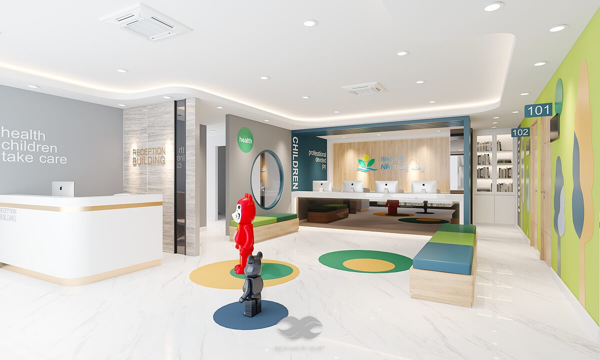 Mẫu thiết kế phòng khám nhi Mẫu thiết kế phòng khám nhi