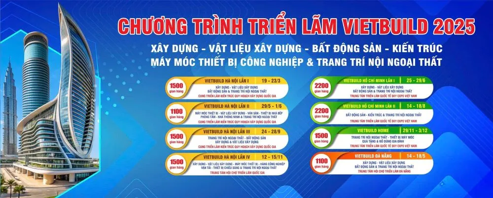 Overview of Vietbuild Home 2025 exhibition