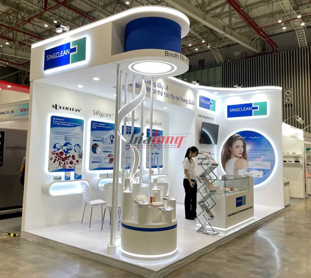 Gia Long có kinh nghiệm thi công gian hàng tại các triển lãm lĩnh vực y tế – dược phẩm Gia Long có kinh nghiệm thi công gian hàng tại các triển lãm lĩnh vực y tế – dược phẩm