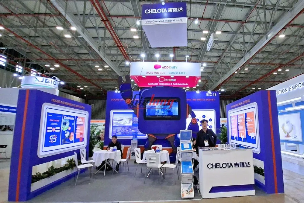 Hình ảnh gian hàng do Gia Long thiết kế và thi công triển lãm