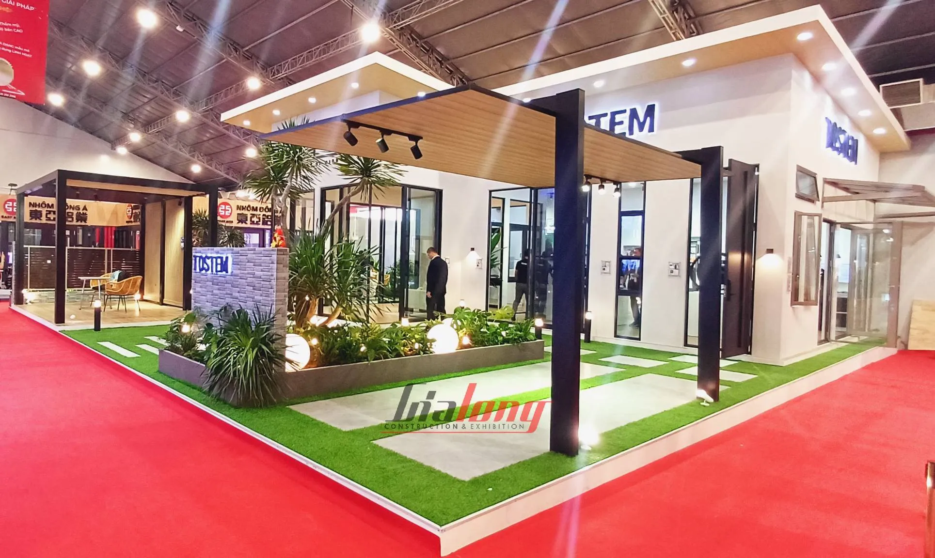Exhibition booth in the field of interior and exterior decoration constructed by Gia Long