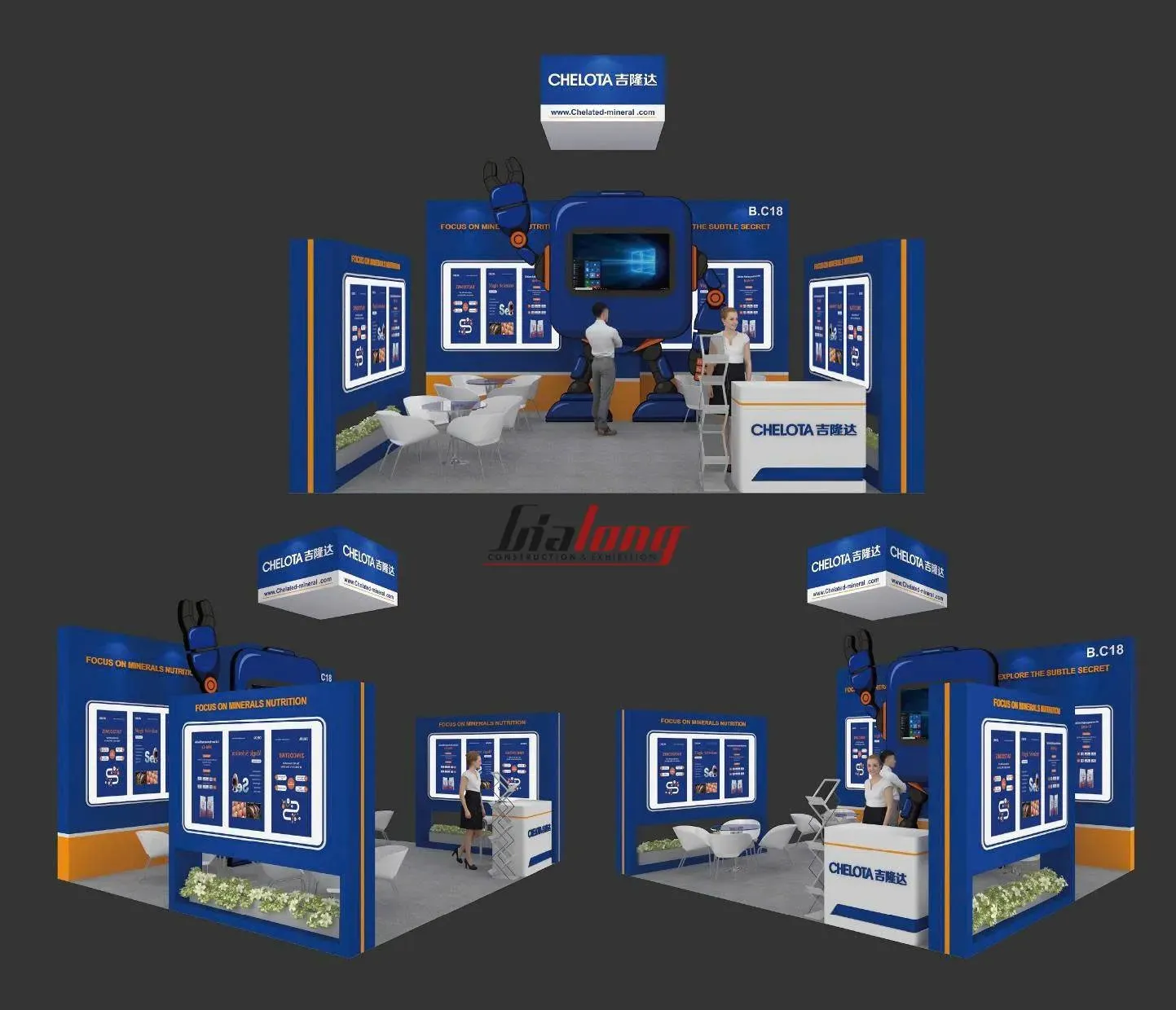 Thi công gian hàng triển lãm - Exhibition booth construction Thi công gian hàng triển lãm - Exhibition booth construction